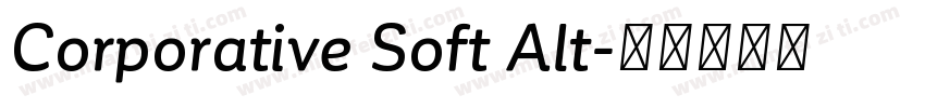 Corporative Soft Alt字体转换